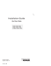 Kohler K-3386 Installation Manual