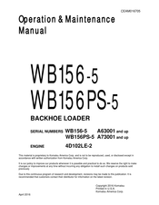 Komatsu A73001 Operation & Maintenance Manual