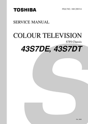 Toshiba 43S7DE Service Manual