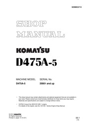 Komatsu 20001 Shop Manual
