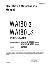 Komatsu 54001 Operation & Maintenance Manual