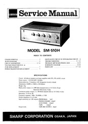 Sharp SM-510H Service Manual