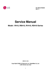 LG RD410 Series Service Manual