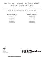 Chamberlain Elite SL3000101U Setup And Operation Manual