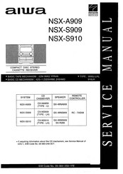 Aiwa NSX-S909 Service Manual
