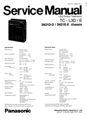 Panasonic TC-L38D Service Manual