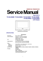 Panasonic TX-26LX500A Service Manual