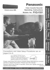 Panasonic OmniVision PV-QV201 Operating Instructions Manual