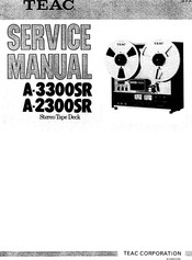 Teac A-3300SR Service Manual