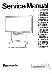Panasonic KX-B620 Service Manual