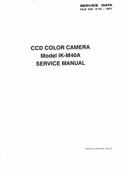 Toshiba IK-M40A Service Manual