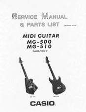 Casio MG-500 Service Manual And Parts List