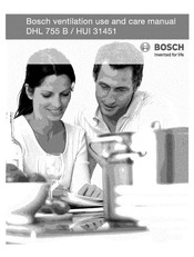 Bosch HUI 31451 Use And Care Manual