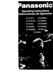 Panasonic CT-27G3 Operating Instructions Manual