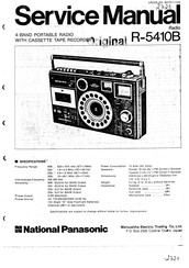 Panasonic R-5410B Service Manual