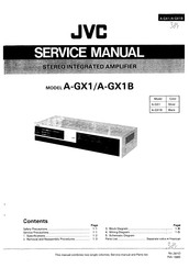 JVC A-GX1B Service Manual