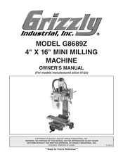 Grizzly G8689Z Owner's Manual
