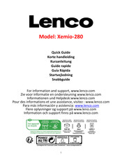 LENCO Xemio-280 Quick Manual