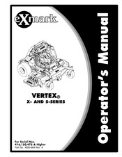 Exmark VERTEX X Series Operator's Manual