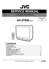 JVC AV-27920 Service Manual