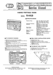 Panasonic NATIONAL PANASONIC R-441B Service Manual
