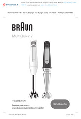Braun MultiQuick 7 MQ 7035I WH User Manual