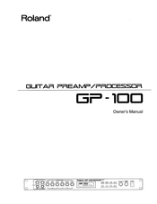Roland GP-100 Owner's Manual