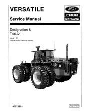 New Holland FORD VERSATILE Service Manual