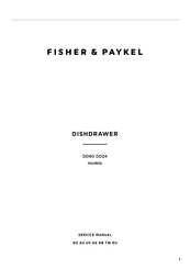 Fisher & Paykel DishDrawer DD60DIH9 Service Manual