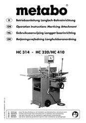 Metabo HC 314 Operation Instructions Manual