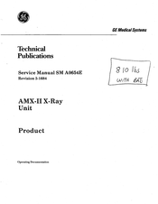 GE AMX-II Service Manual