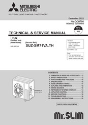 Mitsubishi Mr. SLIM SUZ-SM71VA Technical & Service Manual