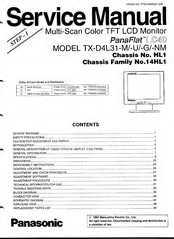 Panasonic TX-D4L31-U-NM Service Manual
