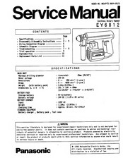 Panasonic EY6812 - HAMMER COR.DRILL&DR Service Manual