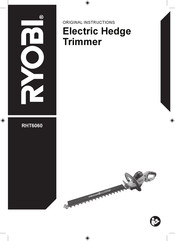 Ryobi RHT6060 Original Instructions Manual