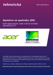 Acer SF314-52G User Manual