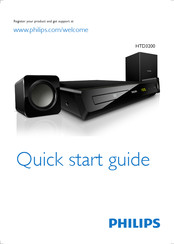 Philips HTD3200 Quick Start Manual