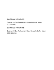 Cuisinart Brew Central DCC-2200RC Instruction Booklet