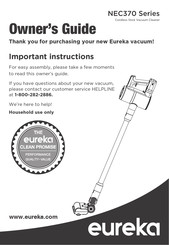 Eureka NEC370 Series Owner's Manual