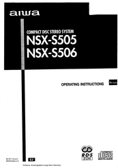 Aiwa NSX-S505 Operating Instructions Manual