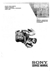 Sony DXC-325P Service Manual