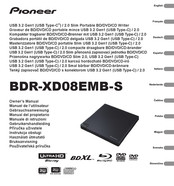Pioneer BDR-XD08EMB-S Owner's Manual