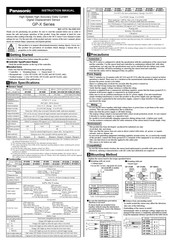 Panasonic GP-X10M Instruction Manual