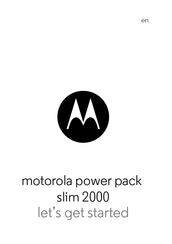 Motorola slim 2000 Let's Get Started