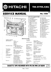 Hitachi TRK-8190EBS Service Manual