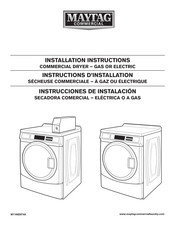 Maytag MDE28PDCZW Installation Instructions Manual