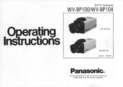 Panasonic WVBP104 - CCTV CAMERA Operating Instructions Manual