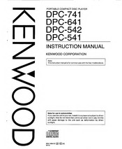 Kenwood DPC-641 Instruction Manual