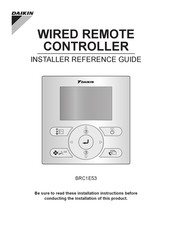 Daikin BRC1E53 Installer's Reference Manual