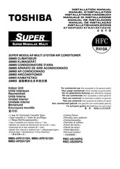 Toshiba MMU-AP0151SH Installation Manual